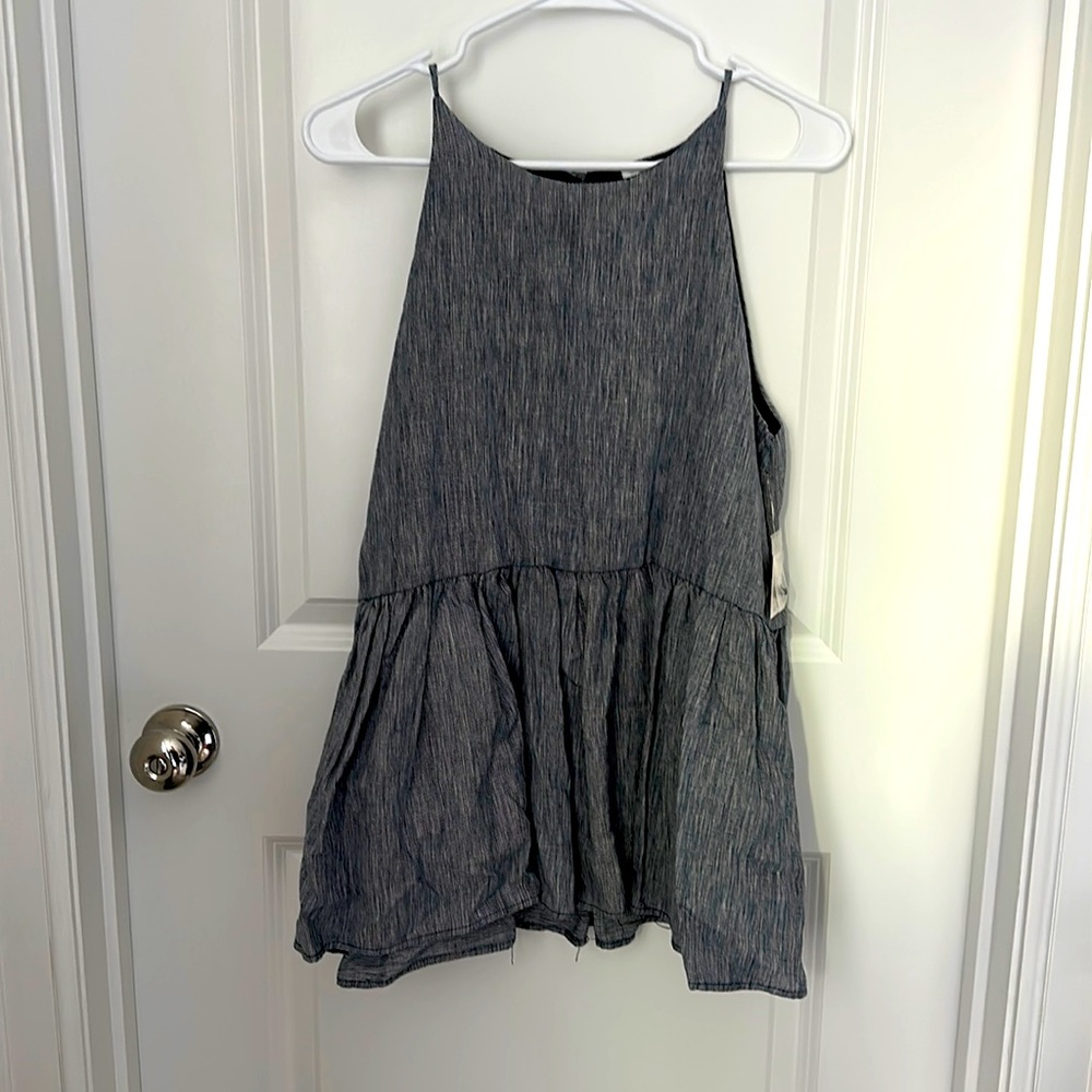Nordstrom BP Chambray Peplum Top. Size Small. Brand new with tags! Spring/Summer